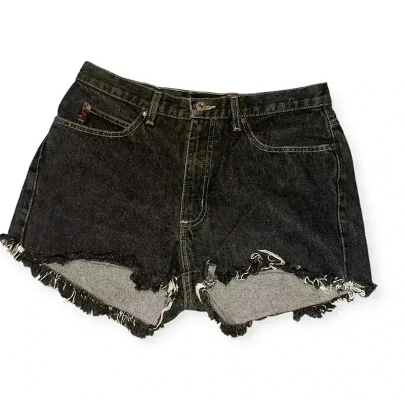 Guess Pants - GUESS vintage Women's denim black short size 31